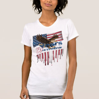 A bold, distressed illustration of a soaring bald  T-Shirt