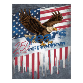A bold, distressed illustration of an eagle fotodruck