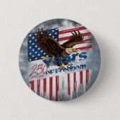 A bold illustration of an American symbol Button (Vorderseite)