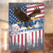 A bold illustration of an American symbol Fensteraufkleber (Blatt 2)