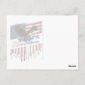 A bold illustration of an American symbol Postkarte (Rückseite)