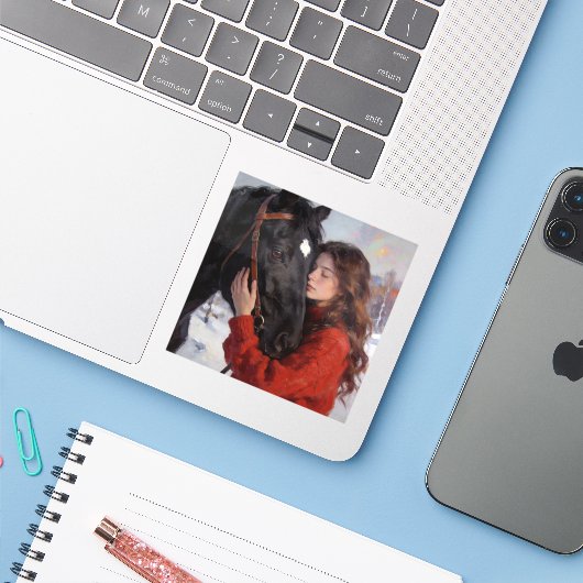 A Bond Between Souls Aufkleber (Laptop mit iPhone)