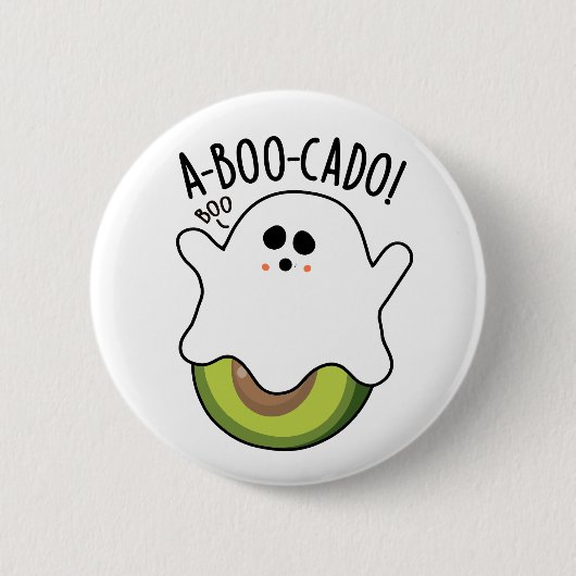 A-boo-cado Funny Avocado Pun Button (Vorderseite)