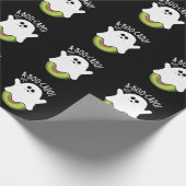 A-boo-cado Funny Avocado Pun Dark BG Geschenkpapier (Ecke)