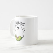 A-boo-cado Funny Avocado Pun Kaffeetasse (Vorderseite Links)
