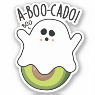A-boo-cado Funny Avocado Puns Aufkleber