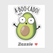 A-boo-cado Funny Avocado Scare Puns Aufkleber (Blatt)