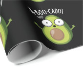 A-boo-cado Funny Avocado Scare Puns Dark BG Geschenkpapier (Rolleneckpunkt)