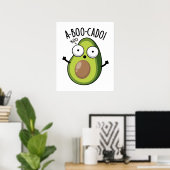 A-boo-cado Funny Avocado Scare Puns Poster (Heimbüro)