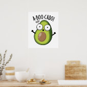 A-boo-cado Funny Avocado Scare Puns Poster (Küche)