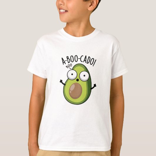 A-boo-cado Funny Avocado Scare Puns T-Shirt (Vorderseite)