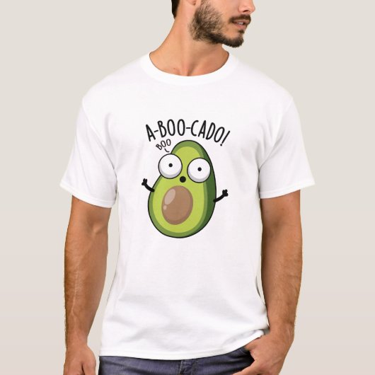 A-boo-cado Funny Avocado Scare Puns T-Shirt (Vorderseite)