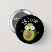 A-boo-cado Lustige Avocado-Schreck-Witze Dunkler H Button (Vorne & Hinten)