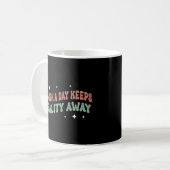 A Book A Day Keeps Reality Away Kaffeetasse (Vorderseite Links)