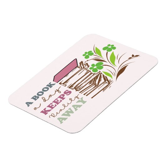 A Book A Day Keeps Reality Away Magnet (Linke Seite)