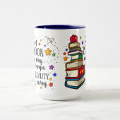 A Book A Day Keeps Reality Away Tasse (Zentrum)