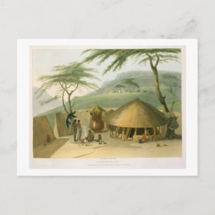 A Boosh-Wannah Hut, Platte 7 von "African Scenery Postkarte