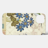 A Bouquet of Blue Flowers, Birds and Butterflies Case-Mate iPhone Hülle (Rückseite (Horizontal))