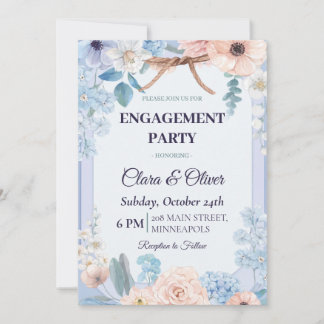 A bouquet of flowers for an engagement party einladung