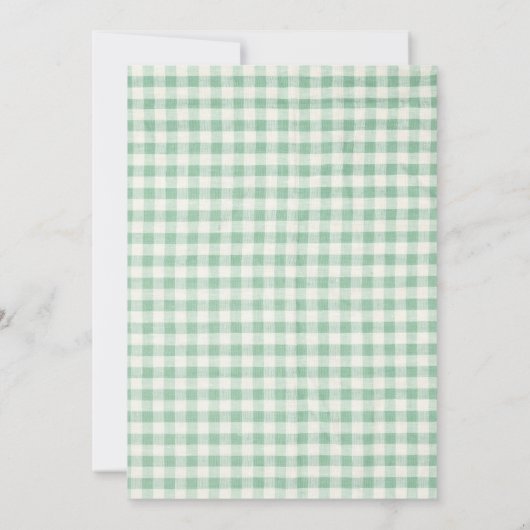 A Boy and Girl Twins Baby Shower Flat Card Einladung (Rückseite)