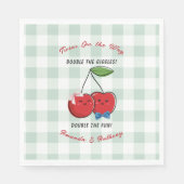 A Boy and Girl Twins Baby Shower  Serviette (Vorderseite)