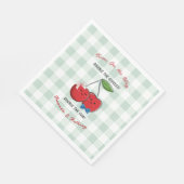 A Boy and Girl Twins Baby Shower  Serviette (Ecke)