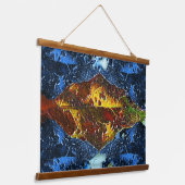 A Bright Goldfish Wandteppich Mit Holzrahmen (Gewinkelt)