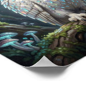 A brilliant white owl poster (Ecke)