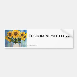A Bumper sticker support for Ukraine Autoaufkleber