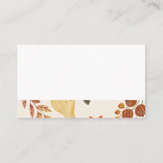 A Bun Is In The Oven Fall Baby Shower Begleitkarte (Rückseite)