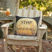 A buzzing black pillow with bee quotes. kissen (Stuhl )