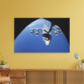 A C-17 Globemaster III erhält Kraftstoff 2 Leinwanddruck (Insitu (Wohnzimmer))