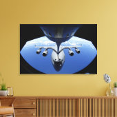 A C-17 Globemaster III erhält Kraftstoff Leinwanddruck (Insitu (Wohnzimmer))