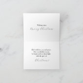 A Cabin Amidt Snowy Pines Weihnachten Karte (Innenseite)