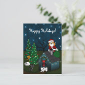 'A Caboodle Christmas' Feiertagspostkarte (Stehend Vorderseite)