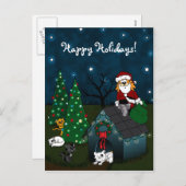 'A Caboodle Christmas' Feiertagspostkarte (Vorne/Hinten)