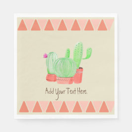 A Cactus Trio Paper Napkin Serviette