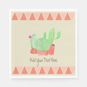 A Cactus Trio Paper Napkin Serviette