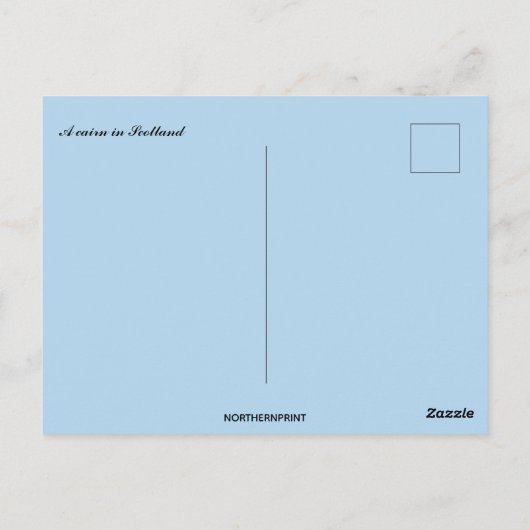 A Cairn in Scotland Postkarte (Rückseite)