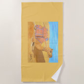 A camel beach towel  strandtuch (Vorderseite)