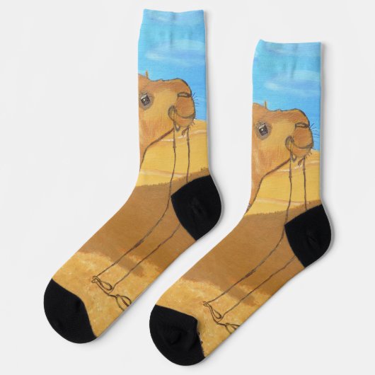 A camel socks socken (Linkes Detail)