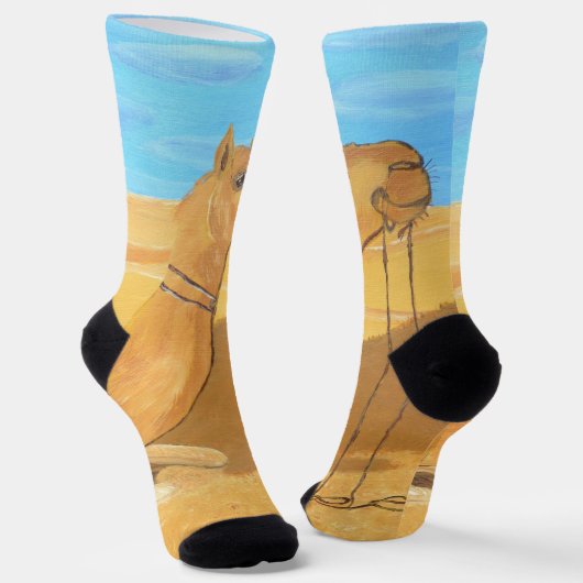 A camel socks  socken (Gewinkelt)