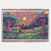 A camping design throw blanket decke (Vorderseite)