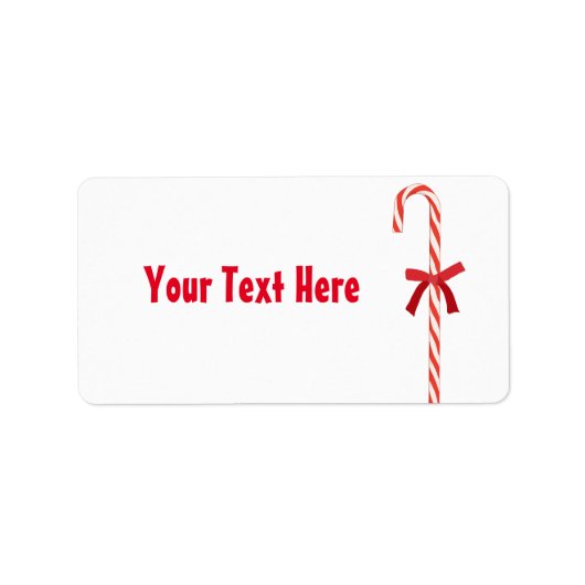 A Candy Cane Adressaufkleber (Vorne)