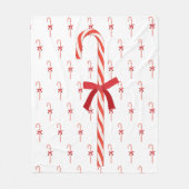 A Candy Cane Fleecedecke (Vorderseite)