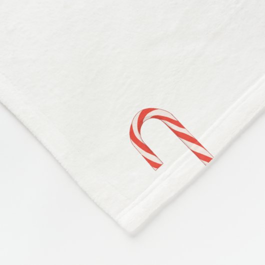 A Candy Cane Fleecedecke (Ecke)