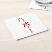 A Candy Cane Rechteckiger Pappuntersetzer (angewinkelt)