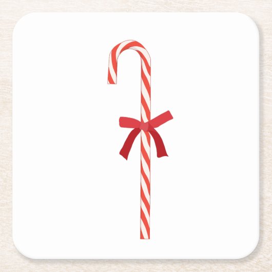 A Candy Cane Rechteckiger Pappuntersetzer (Vorderseite)