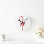 A Candy Cane Runde Wanduhr (Zuhause)