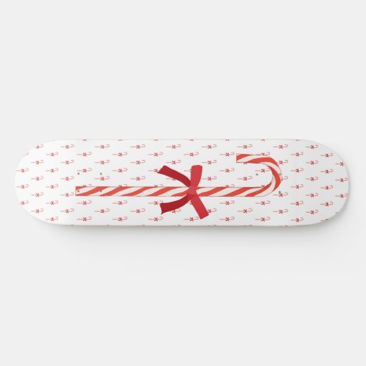 A Candy Cane Skateboard (Horizontal)